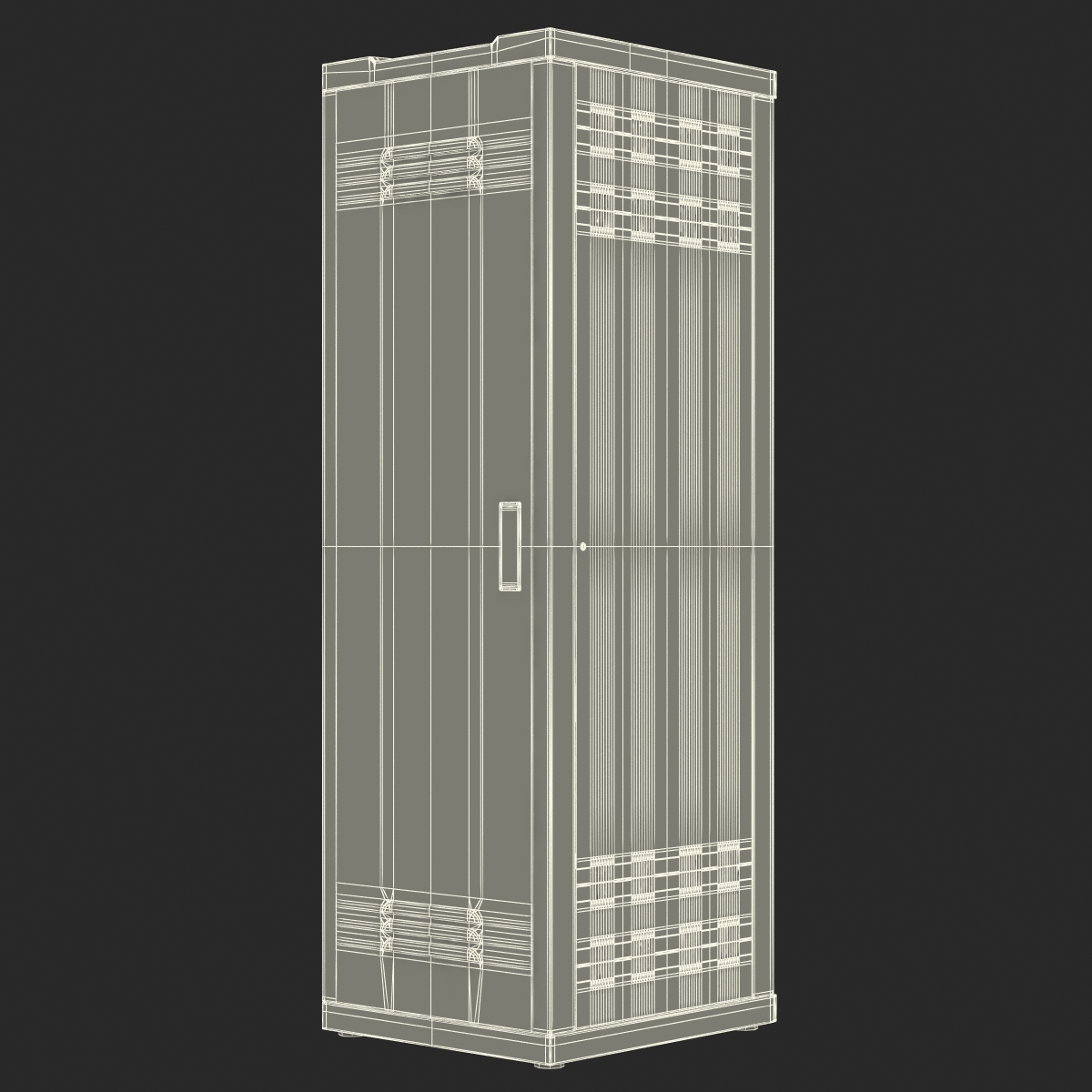 3D Generic Servers in Rack model