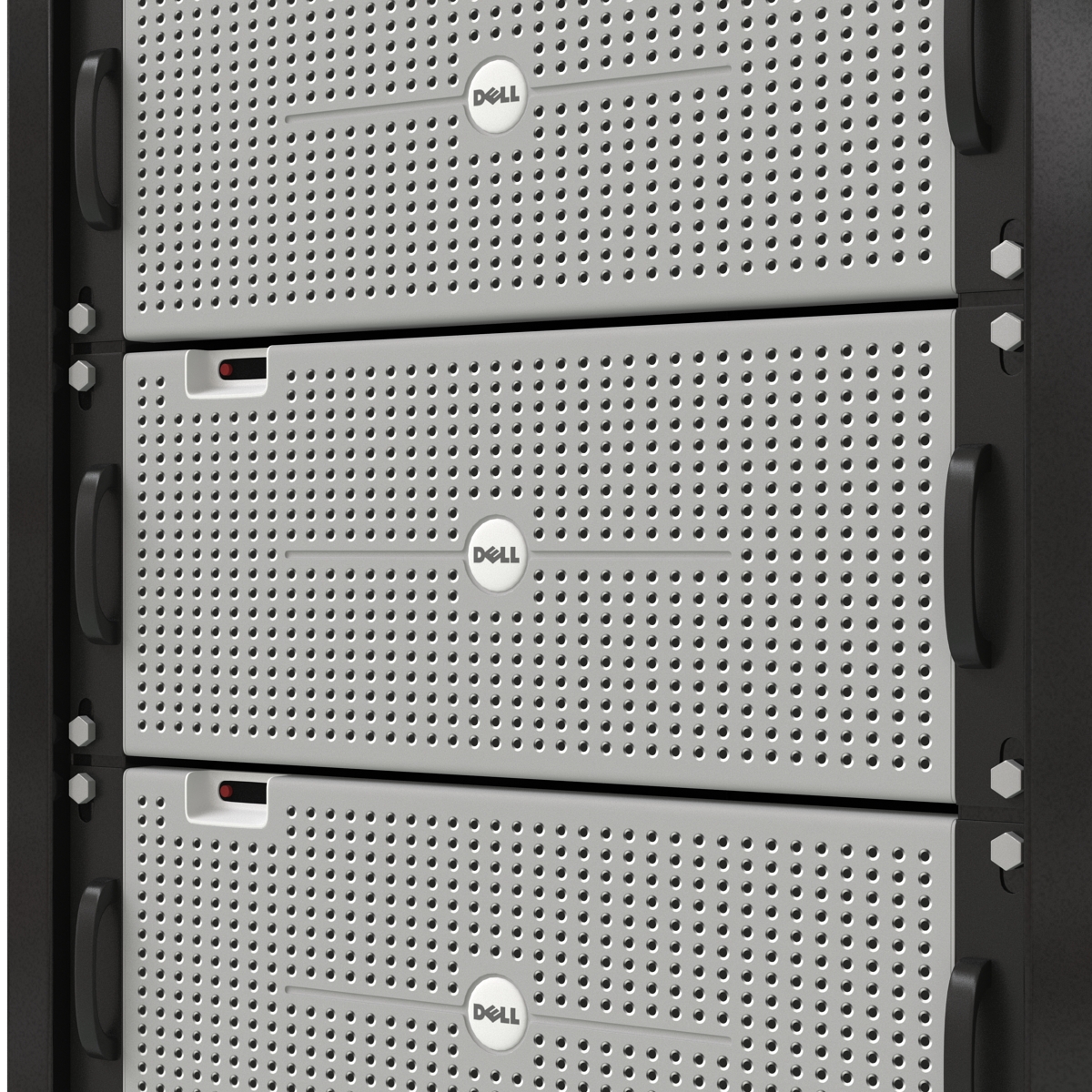 3D model Dell Servers in Rack