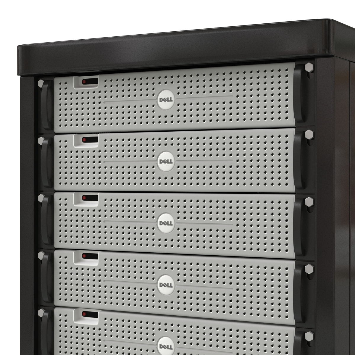 Dell Servers in Rack 2 3D