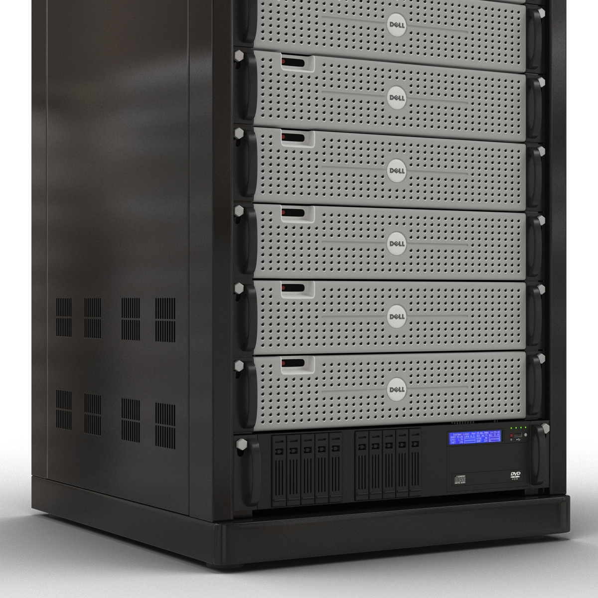 Dell Servers in Rack 2 3D