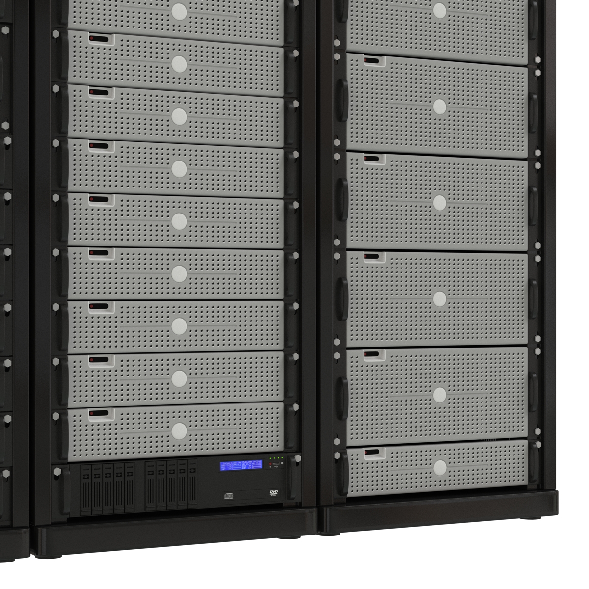 Generic Server Racks Set 3D model