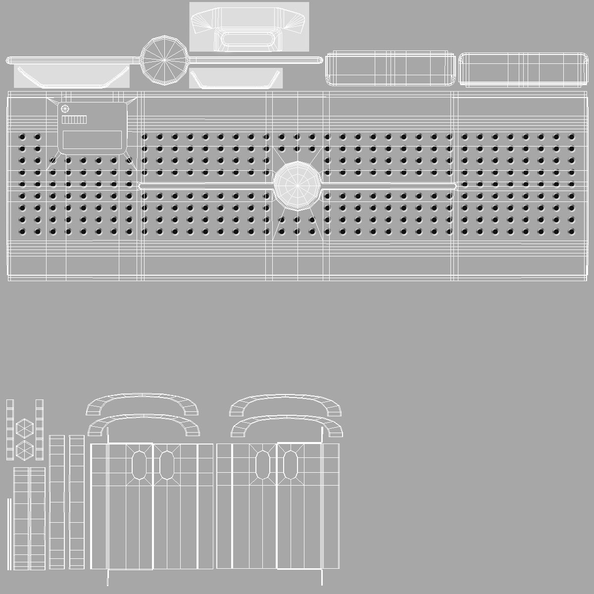 Generic Server Racks Set 3D model