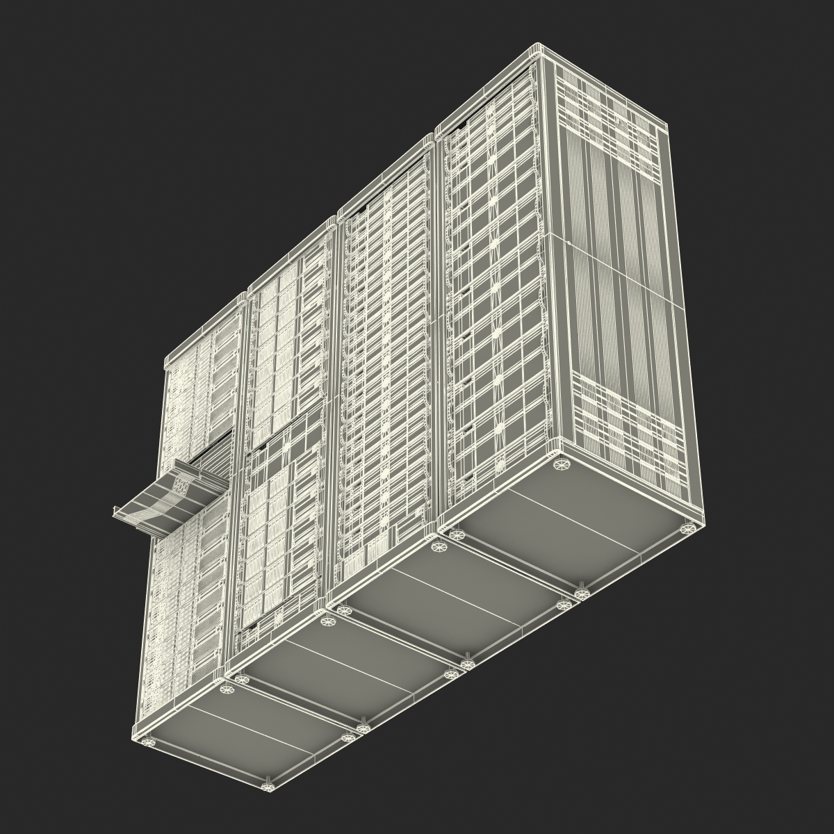 Generic Server Racks Set 3D model