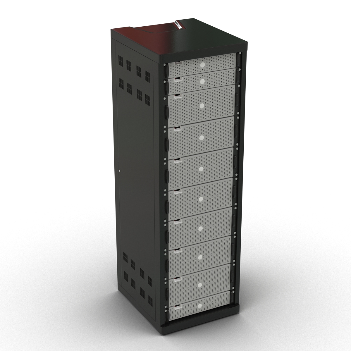 3D model Generic Servers in Rack 2