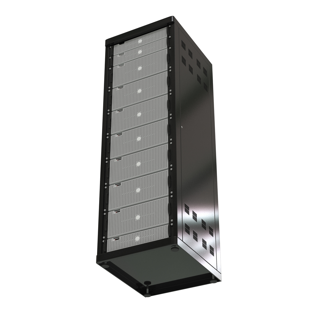 3D model Generic Servers in Rack 2