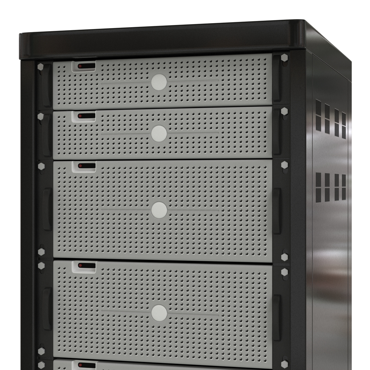 3D model Generic Servers in Rack 2