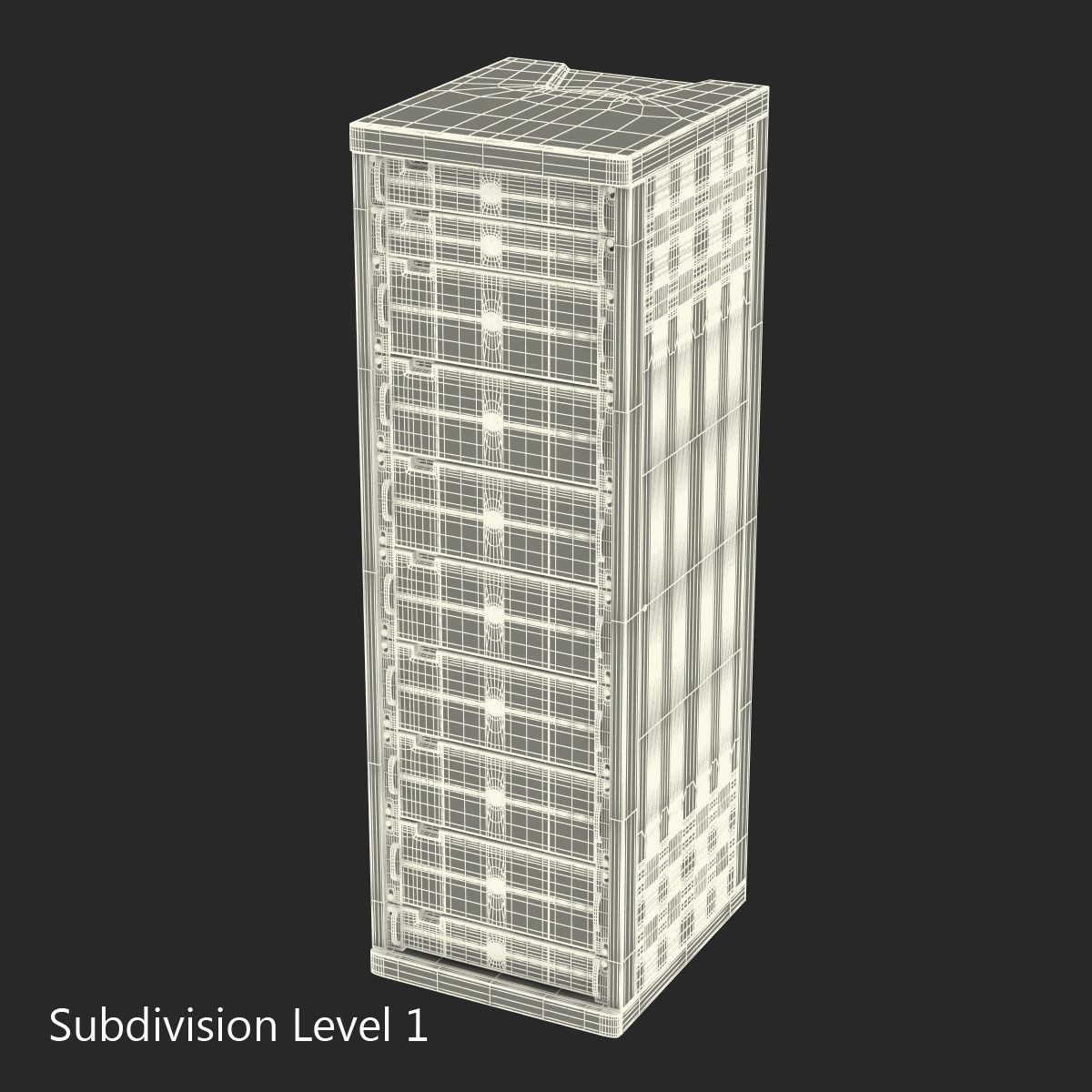 3D model Generic Servers in Rack 2