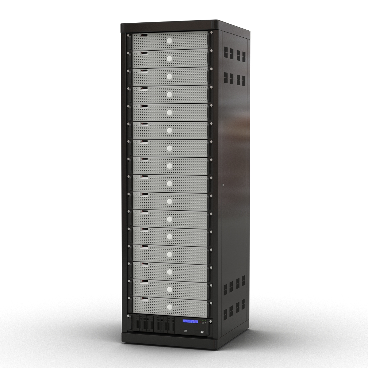 3D model Generic Servers in Rack 3