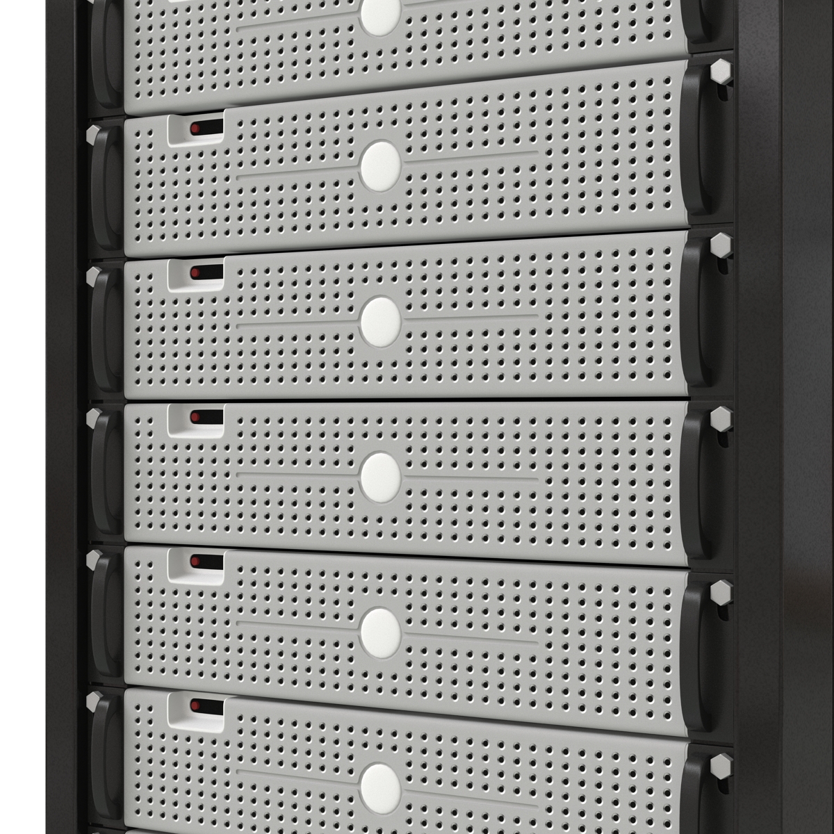 3D model Generic Servers in Rack 3