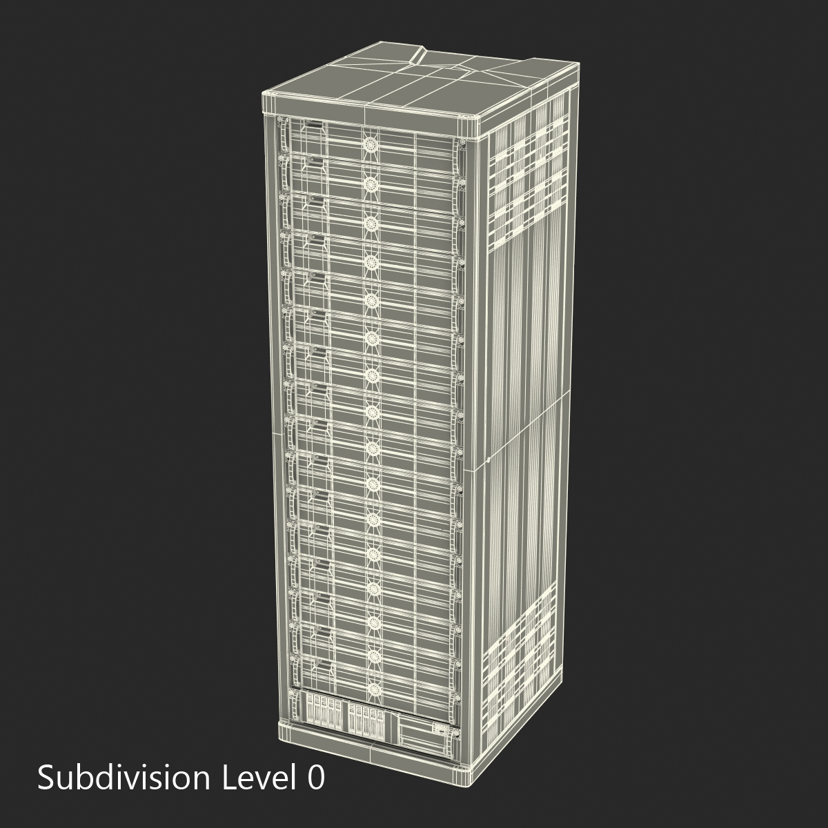 3D model Generic Servers in Rack 3