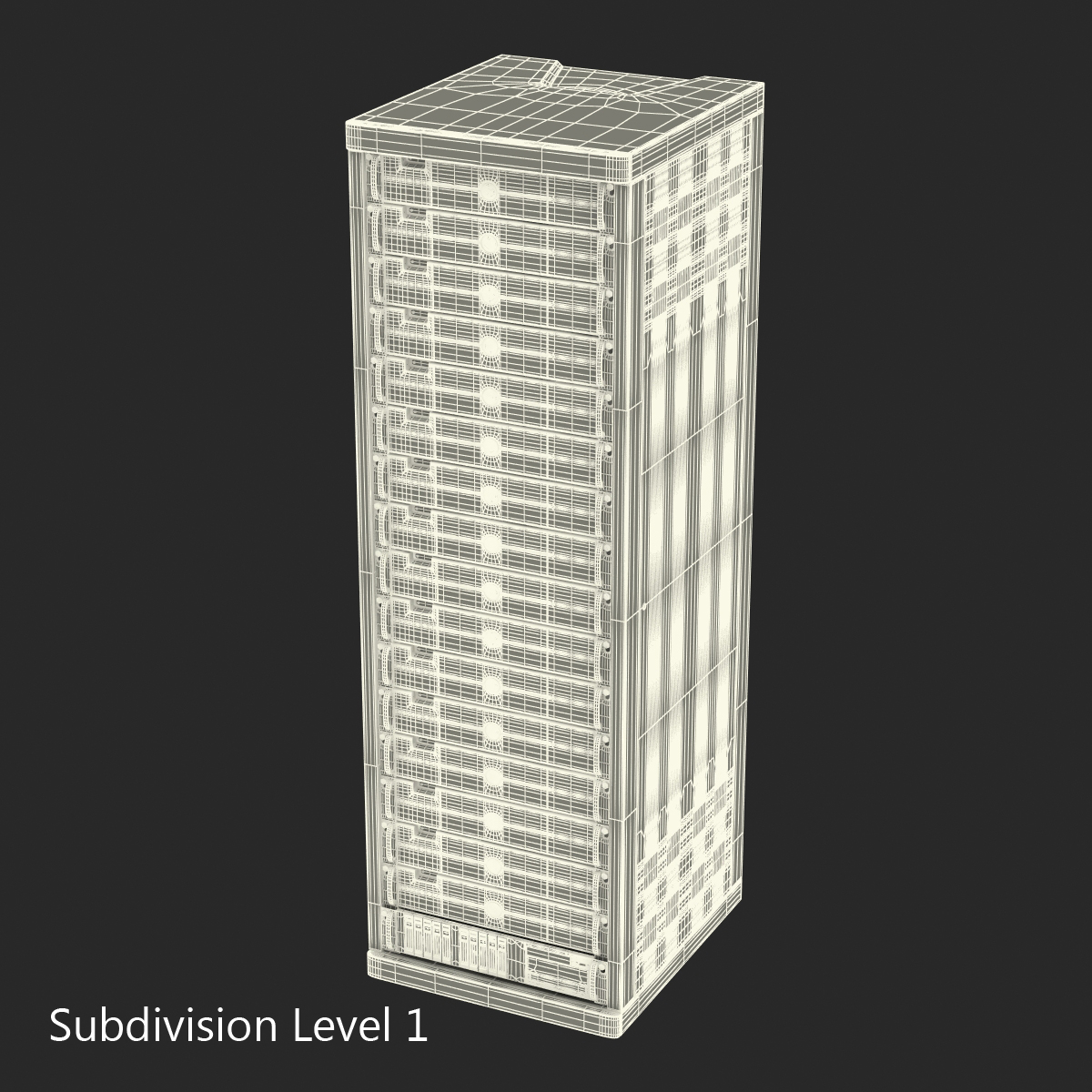 3D model Generic Servers in Rack 3