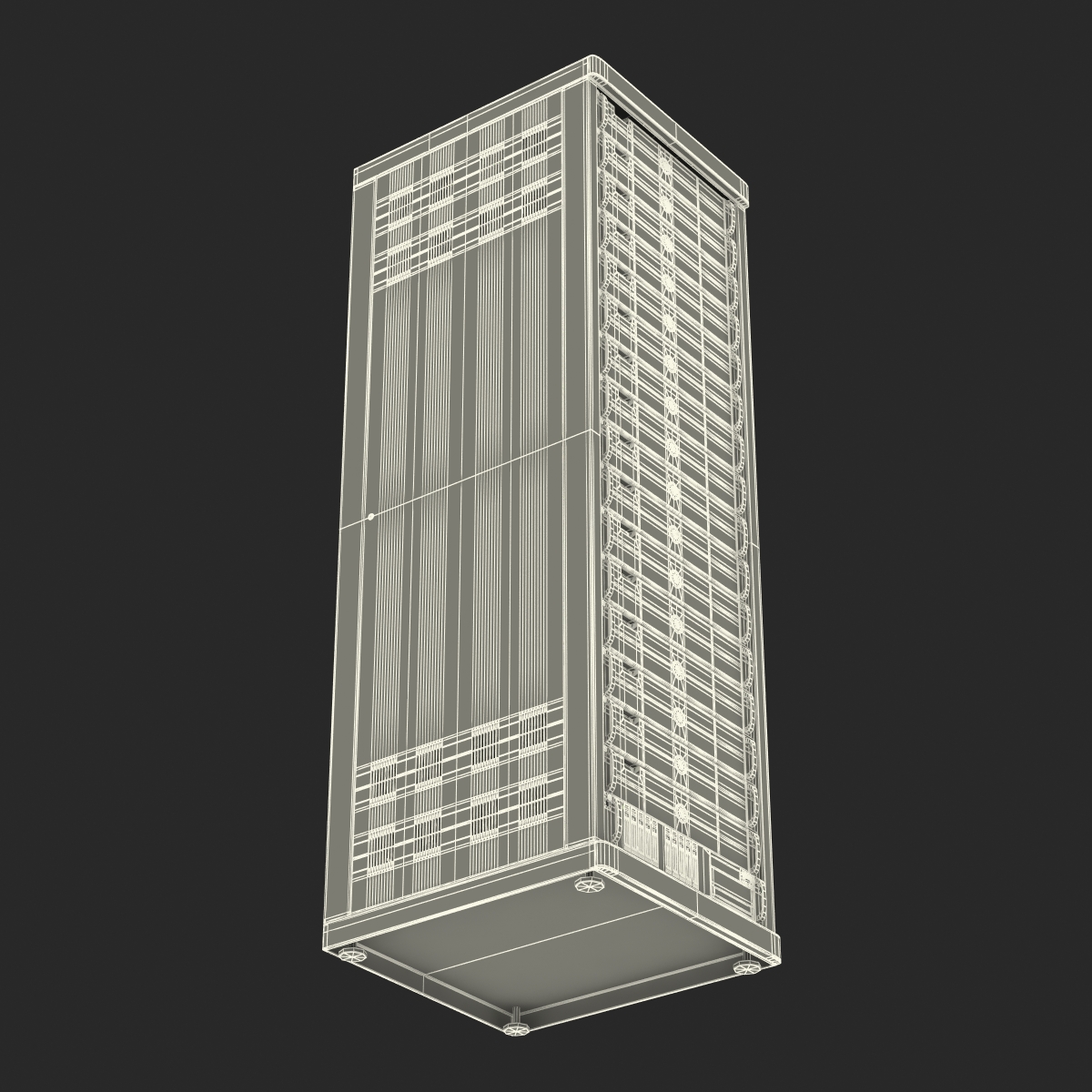 3D model Generic Servers in Rack 3