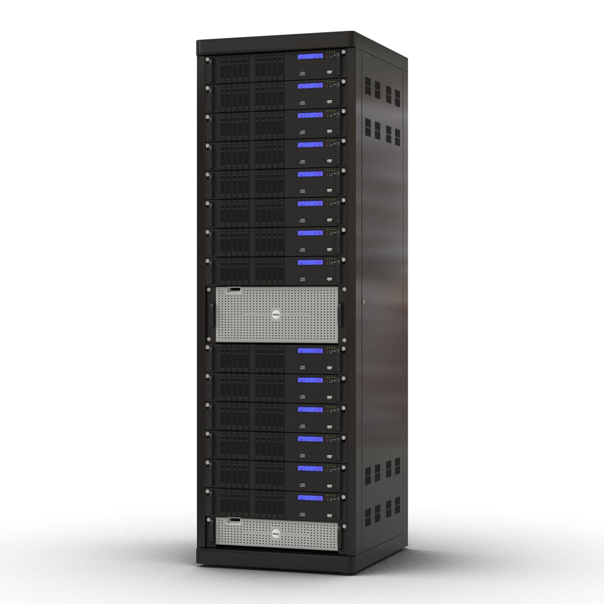 3D model Servers in Rack