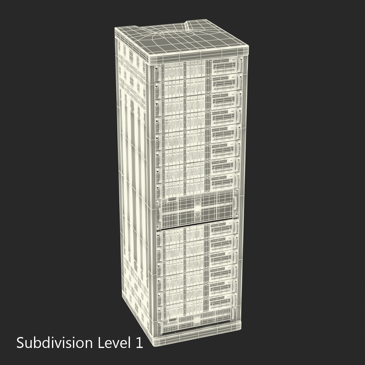 3D model Servers in Rack