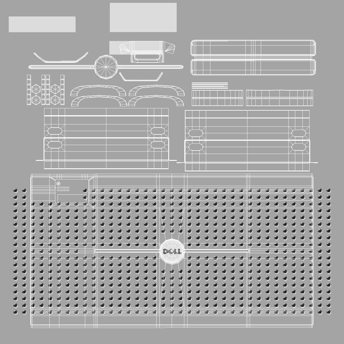 3D model Servers in Rack