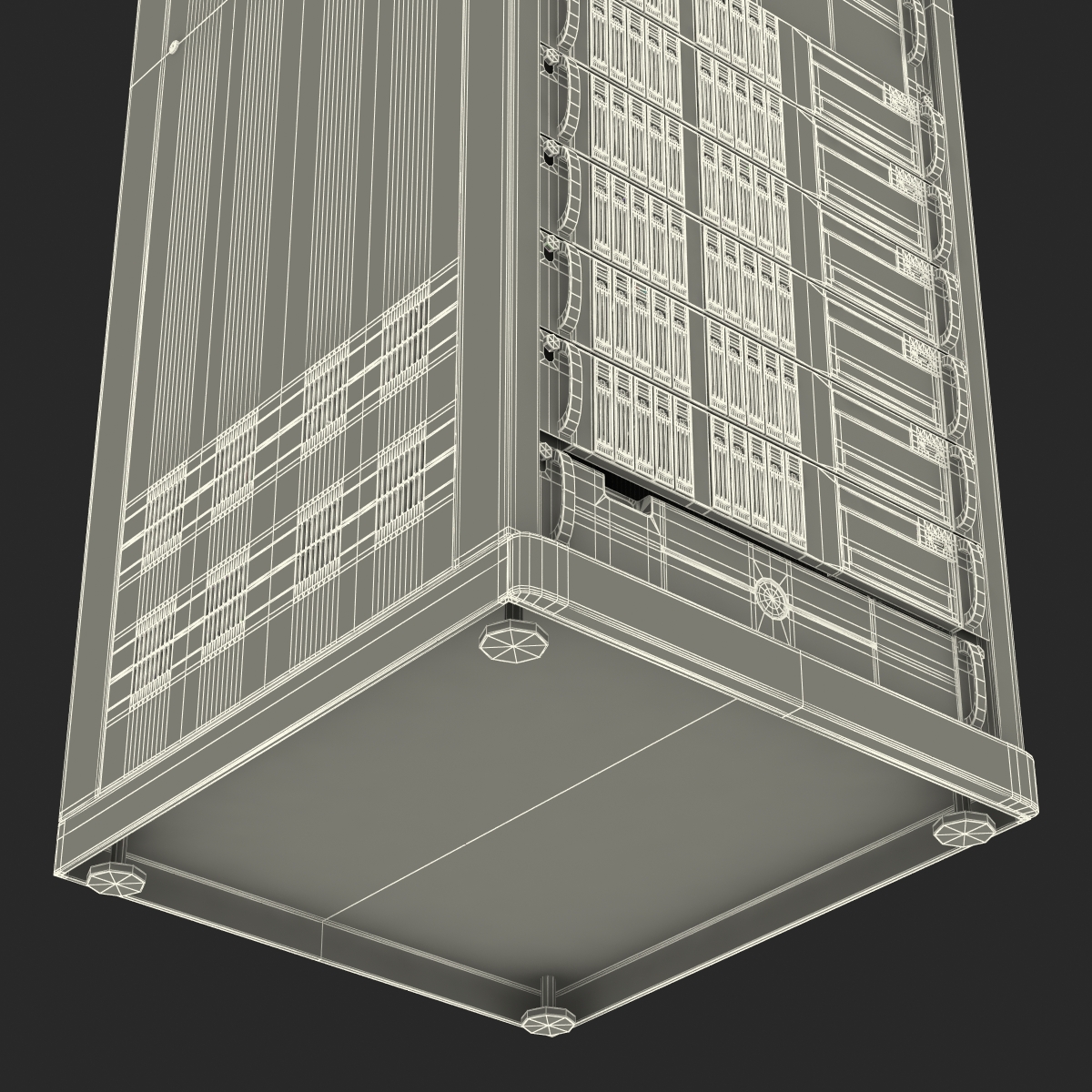 3D model Servers in Rack