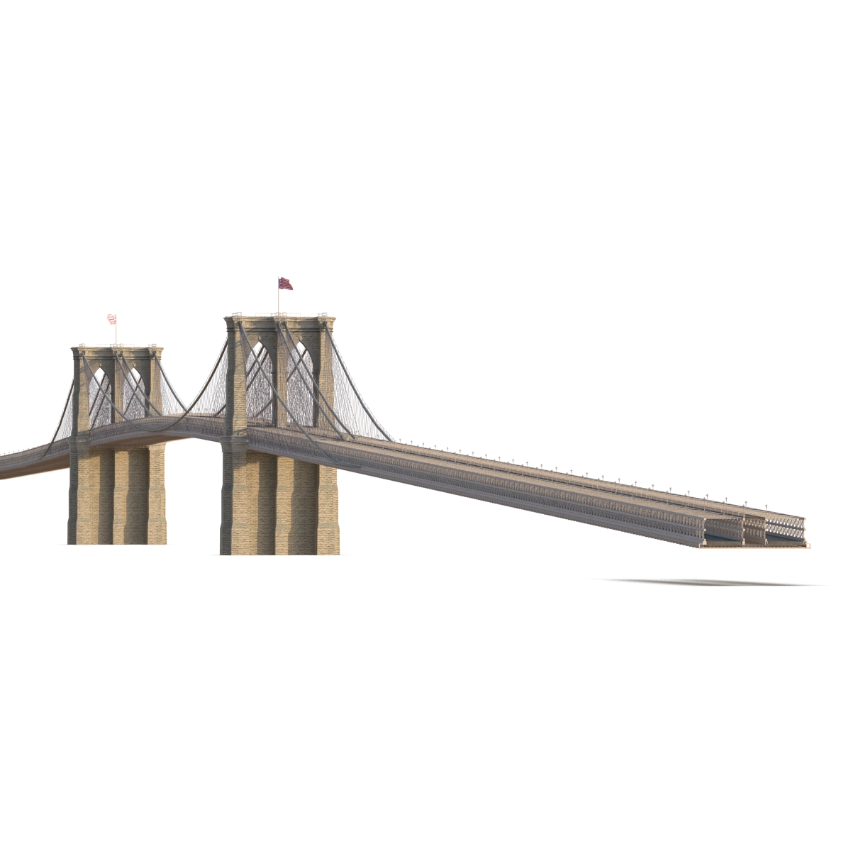 3D model Brooklyn Bridge