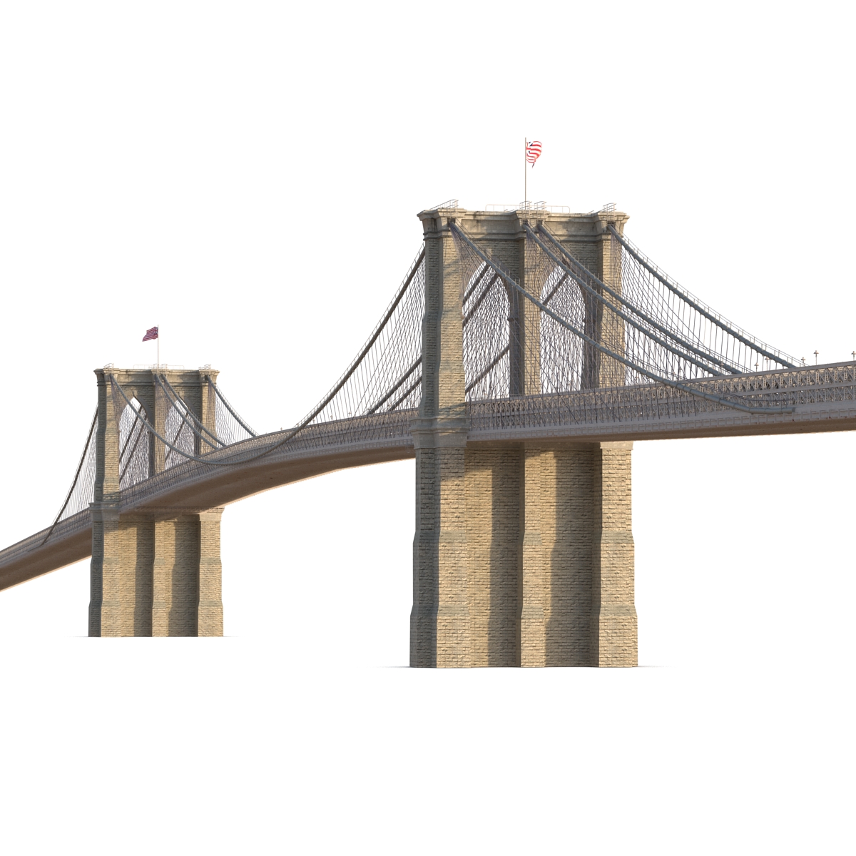 3D model Brooklyn Bridge