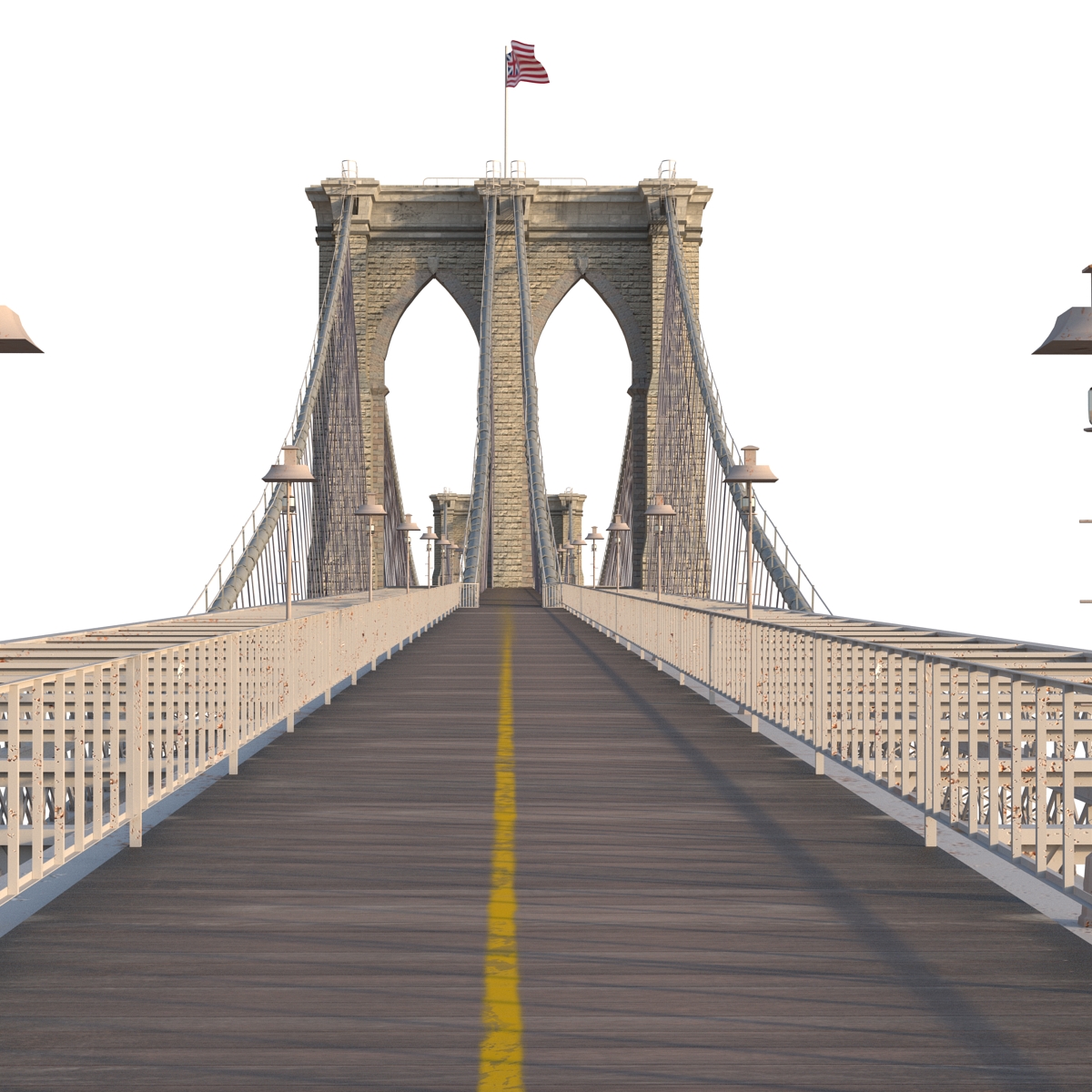 3D model Brooklyn Bridge