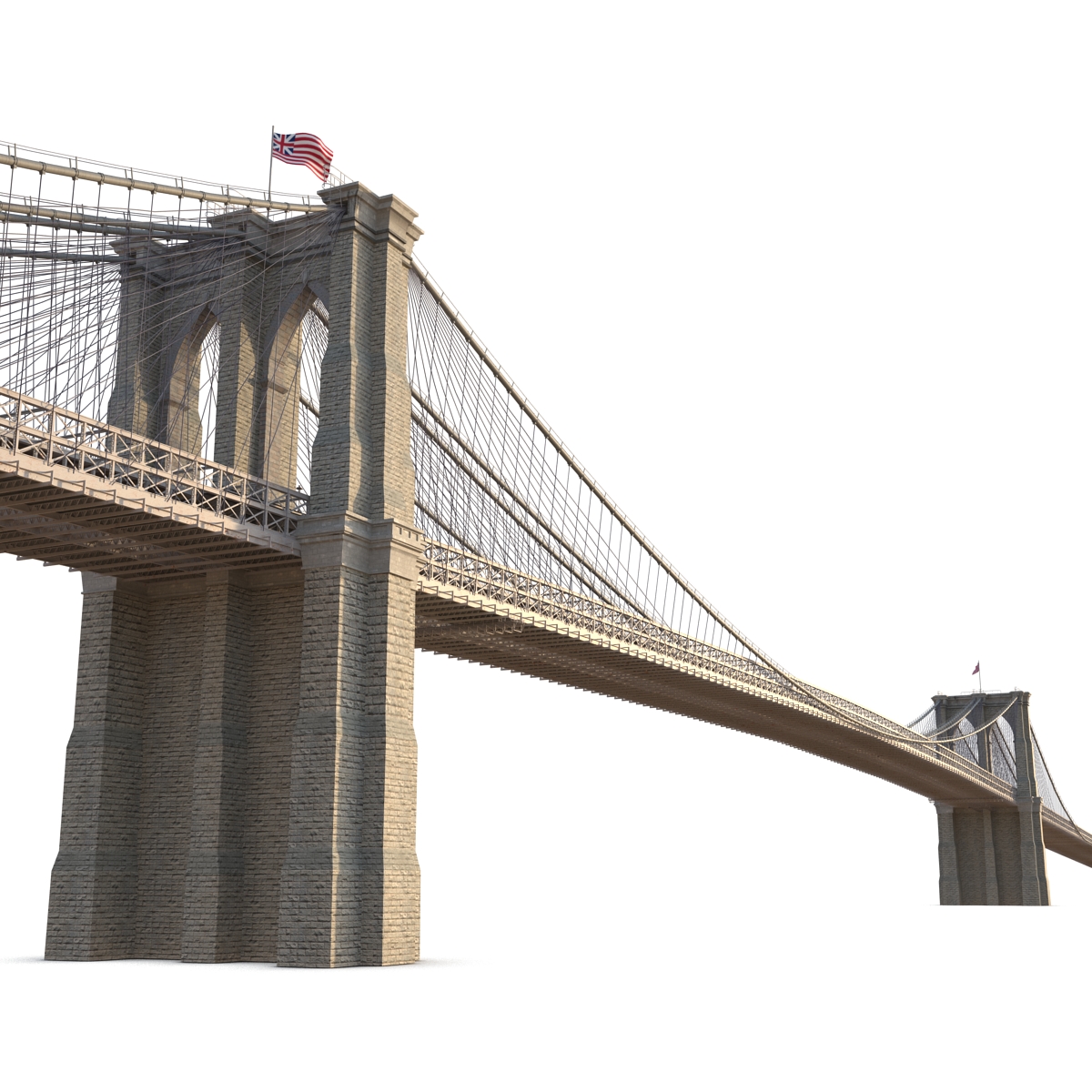 3D model Brooklyn Bridge