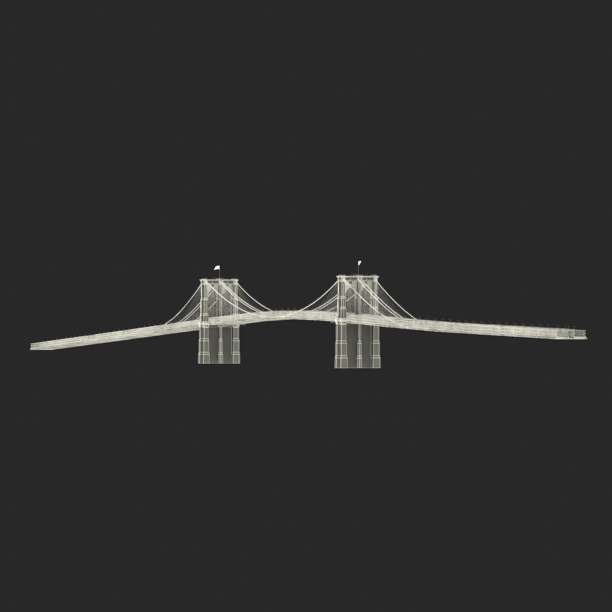 3D model Brooklyn Bridge