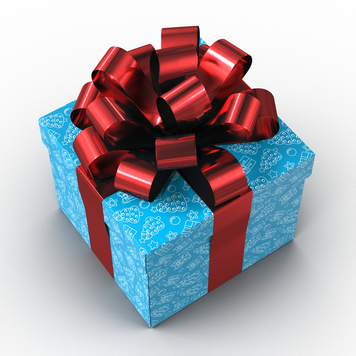 Giftbox Blue 3D