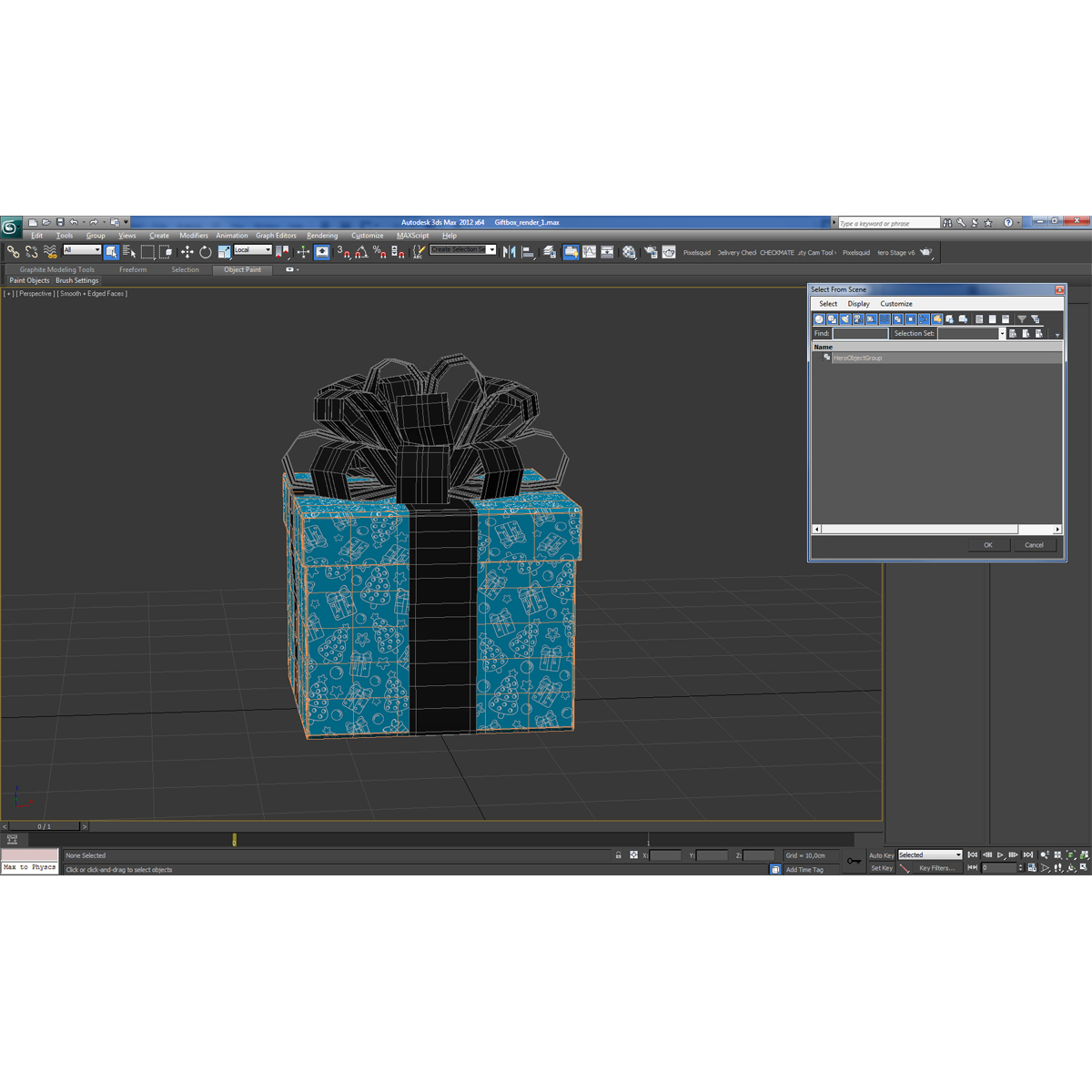 Giftbox Blue 3D