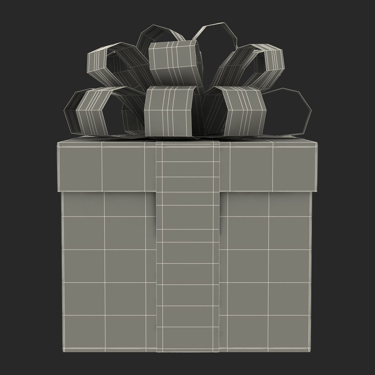 Giftbox Purple 3D model