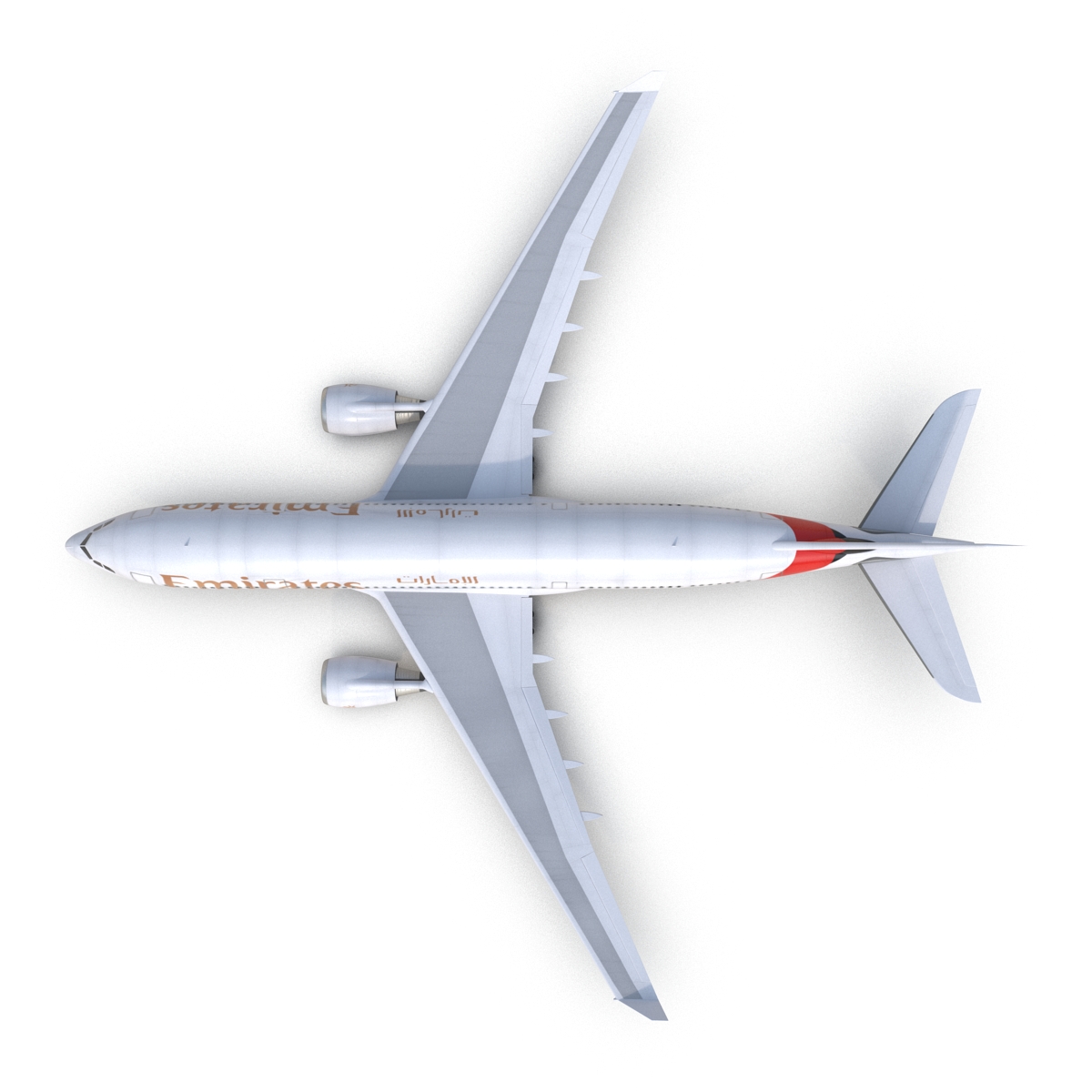 Jet Airliner Airbus A330-200 Emirates 3D