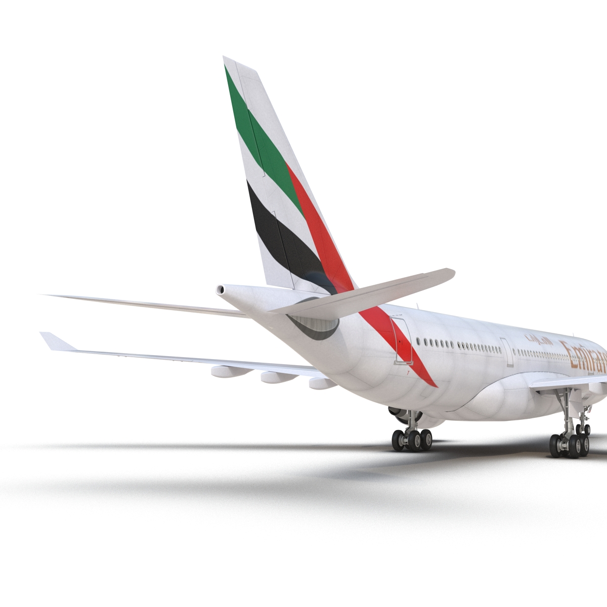 Jet Airliner Airbus A330-200 Emirates 3D