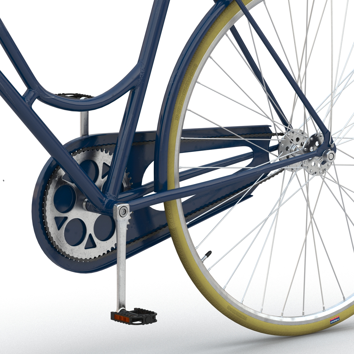 City Bike Blue 3D model