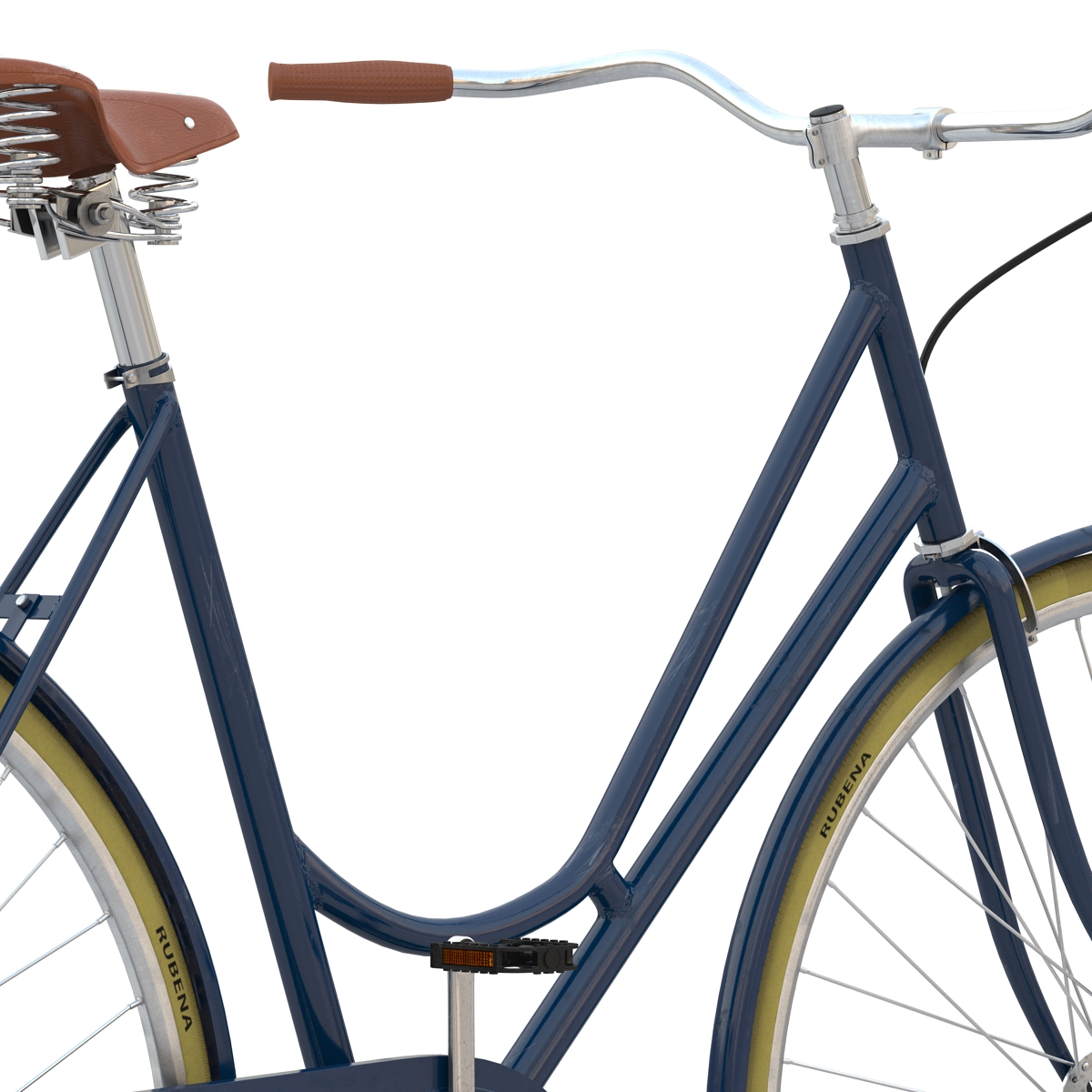 City Bike Blue 3D model