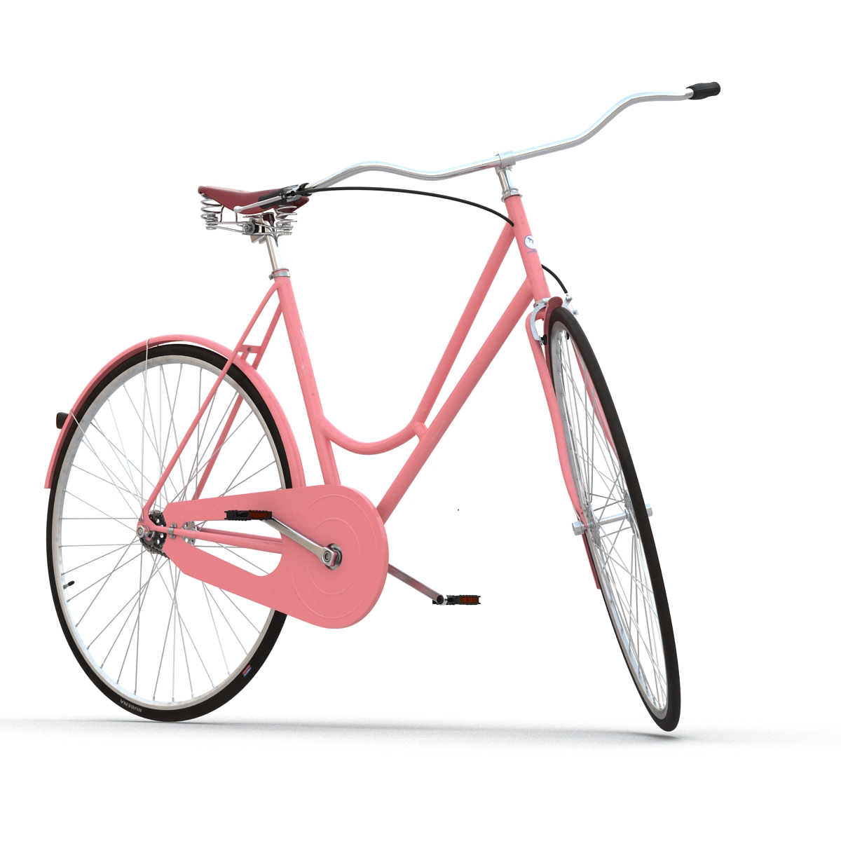 3D City Bike Pink Rigged