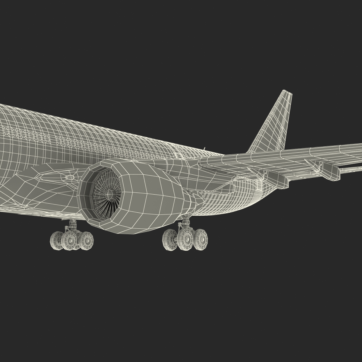 Jet Airliner Airbus A330-200 Northwest Airlines 3D