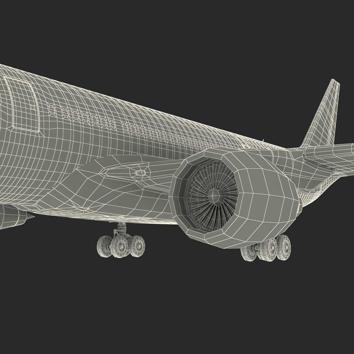 Jet Airliner Airbus A330-200 Northwest Airlines 3D