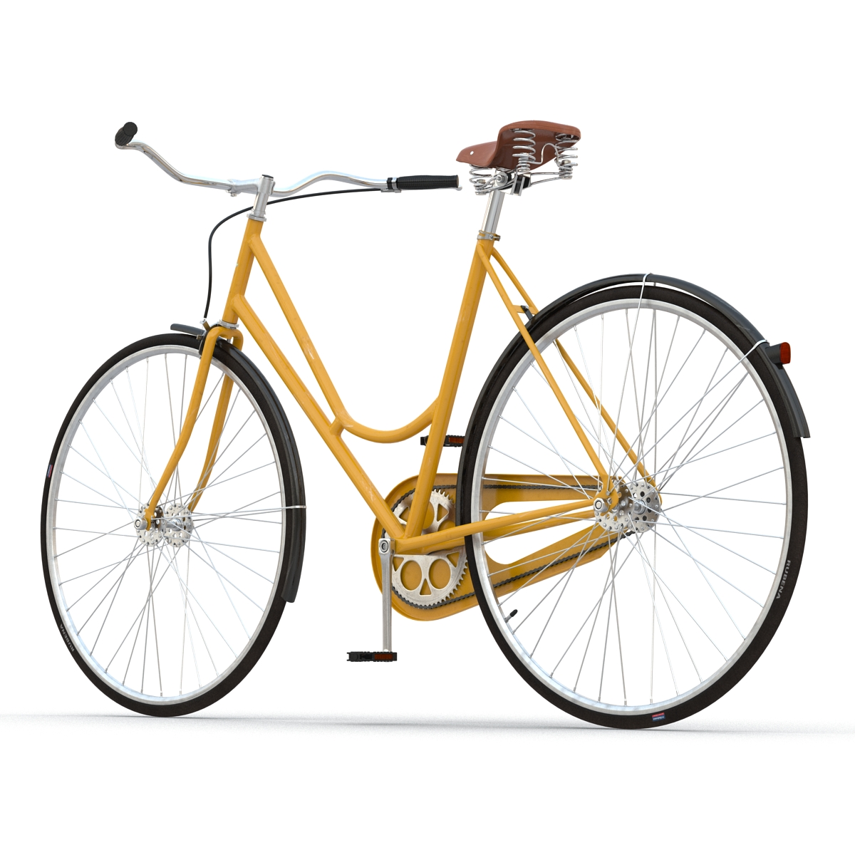 3D City Bike Yellow