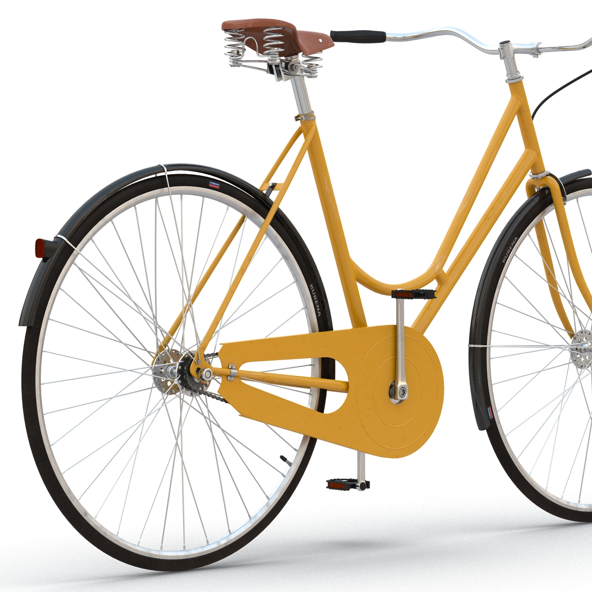 3D City Bike Yellow