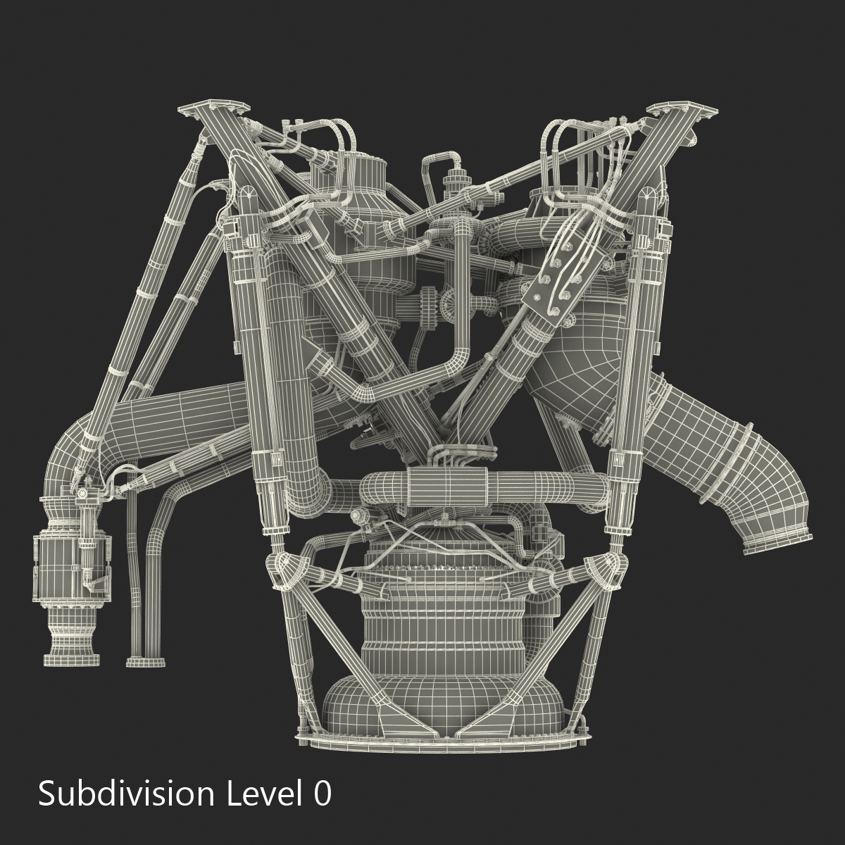 RS-68 Rocket Engine 3D model