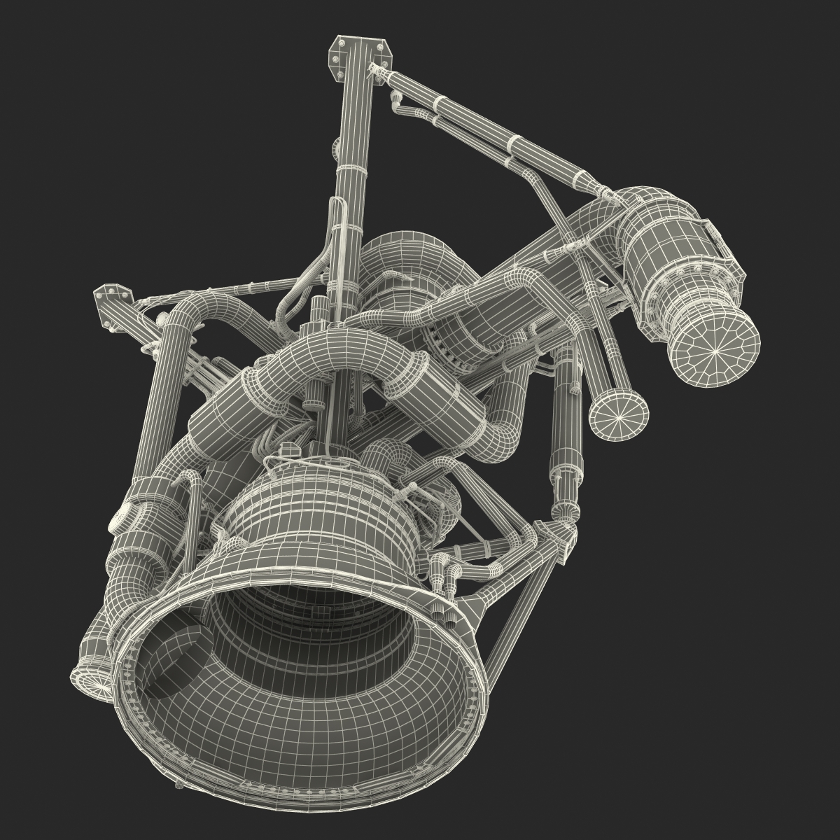 RS-68 Rocket Engine 3D model