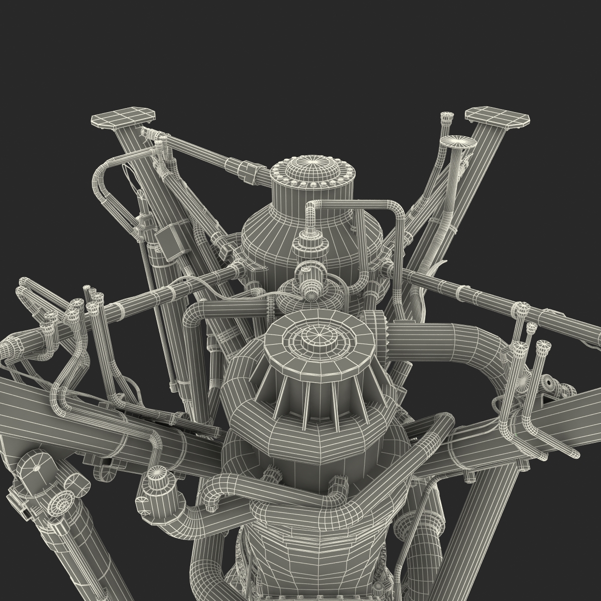 RS-68 Rocket Engine 3D model