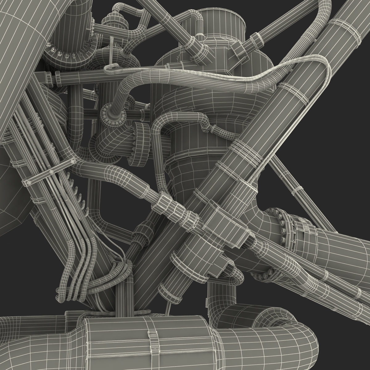 RS-68 Rocket Engine 3D model