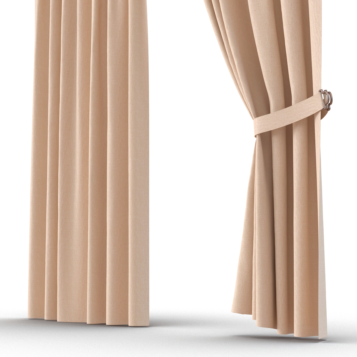 3D model Curtain 2 Brown