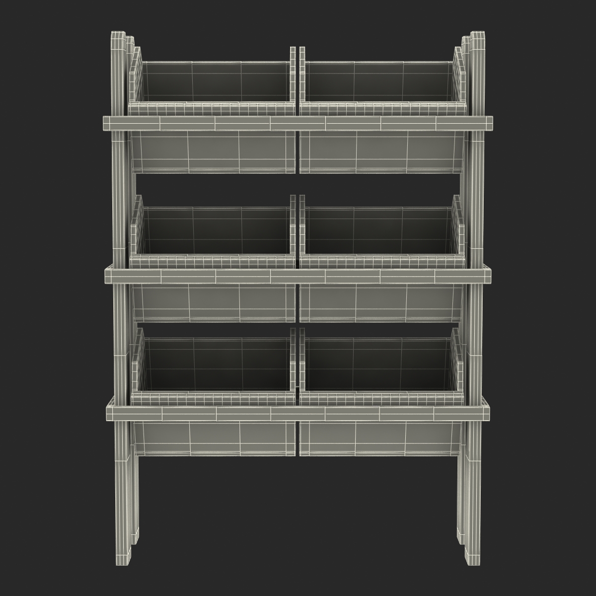 Bakery Display Shelves 3 3D model