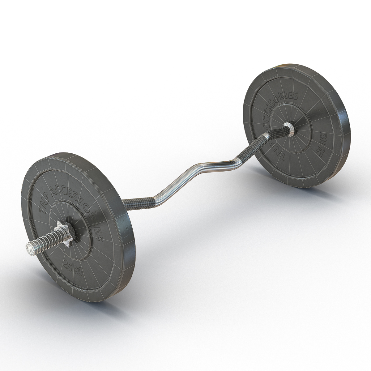 Barbell 3D model