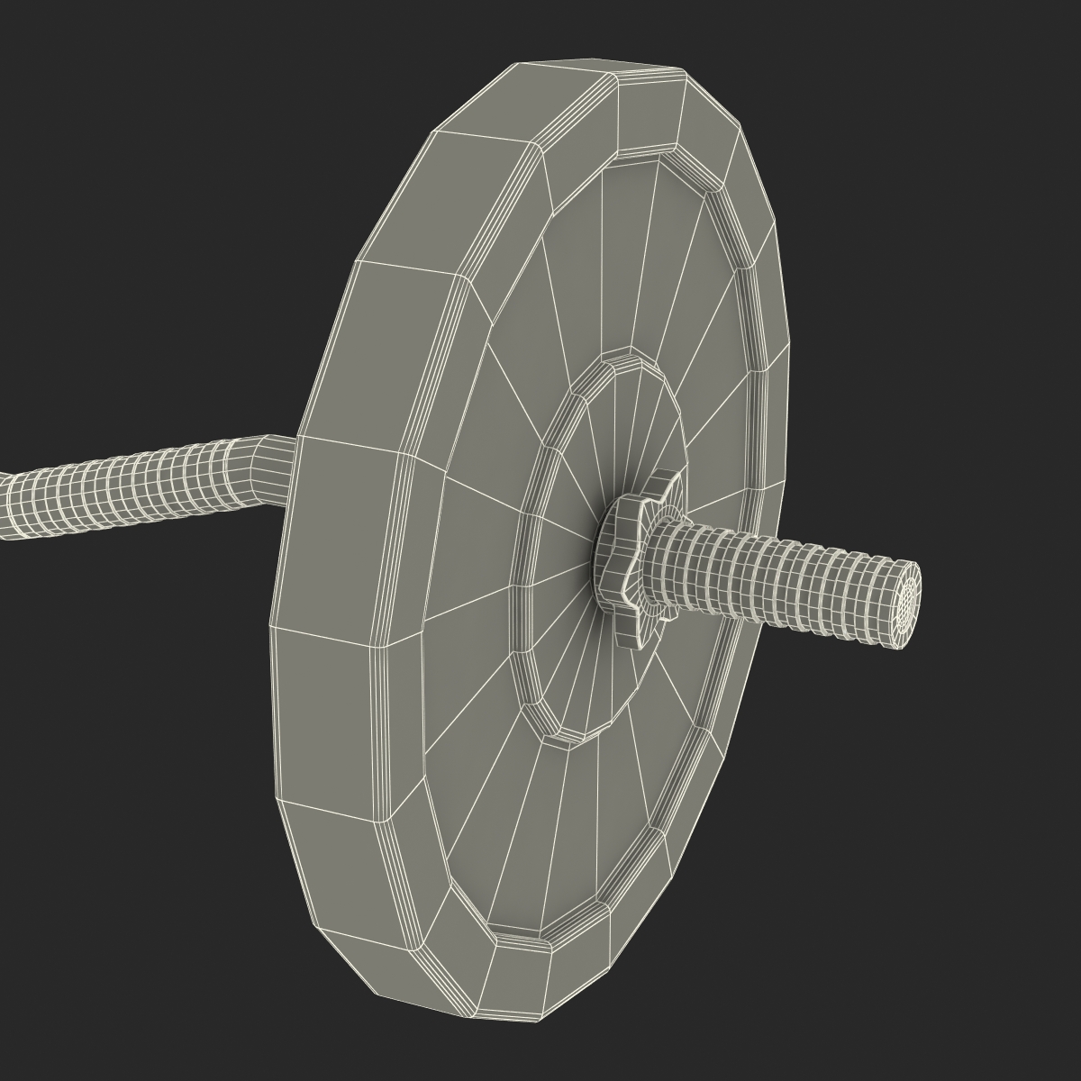 Barbell 3D model