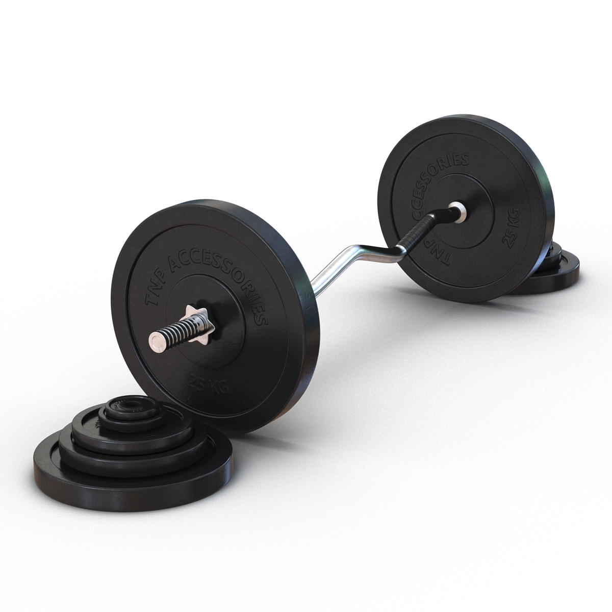 3D Barbell and Plates model