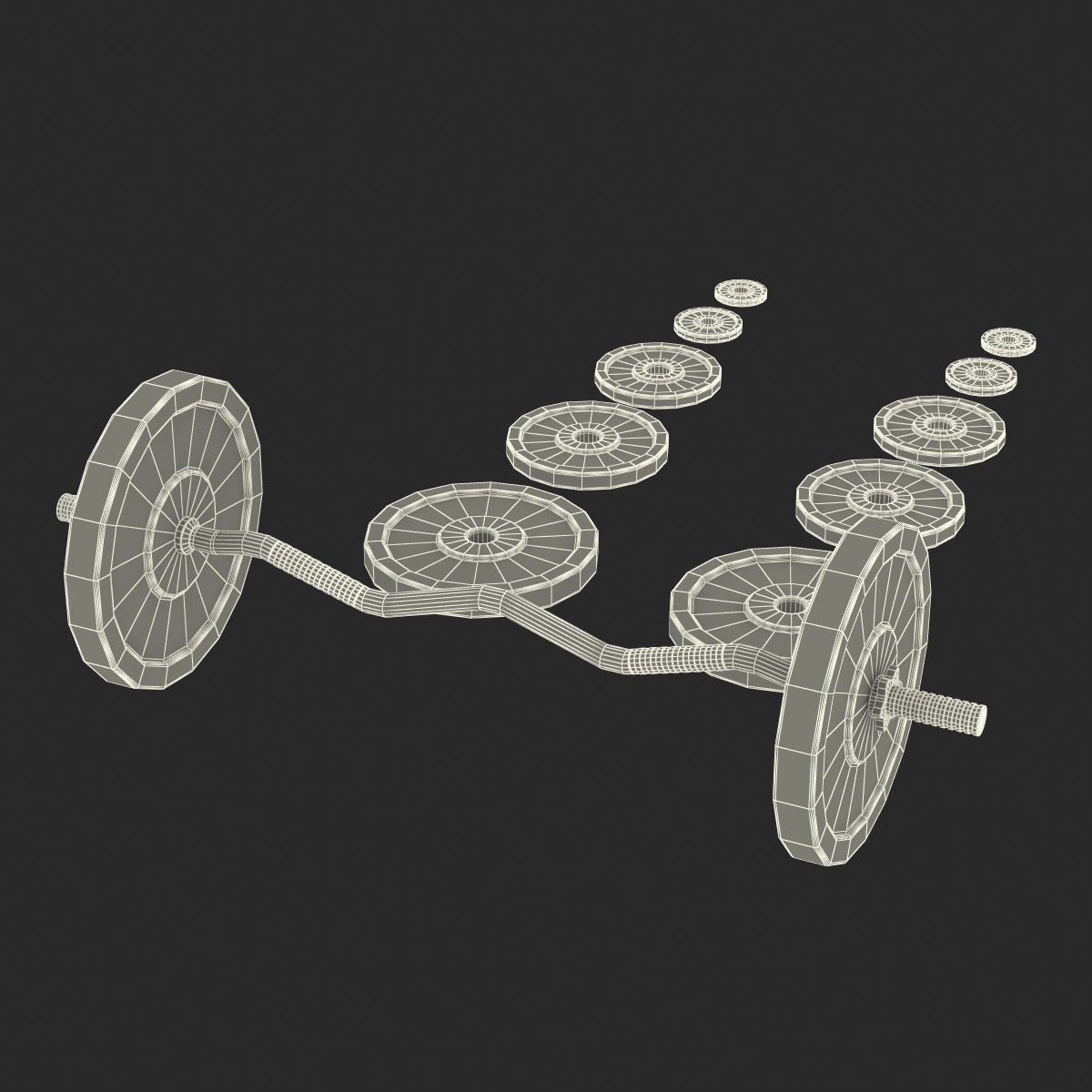 3D Barbell and Plates model