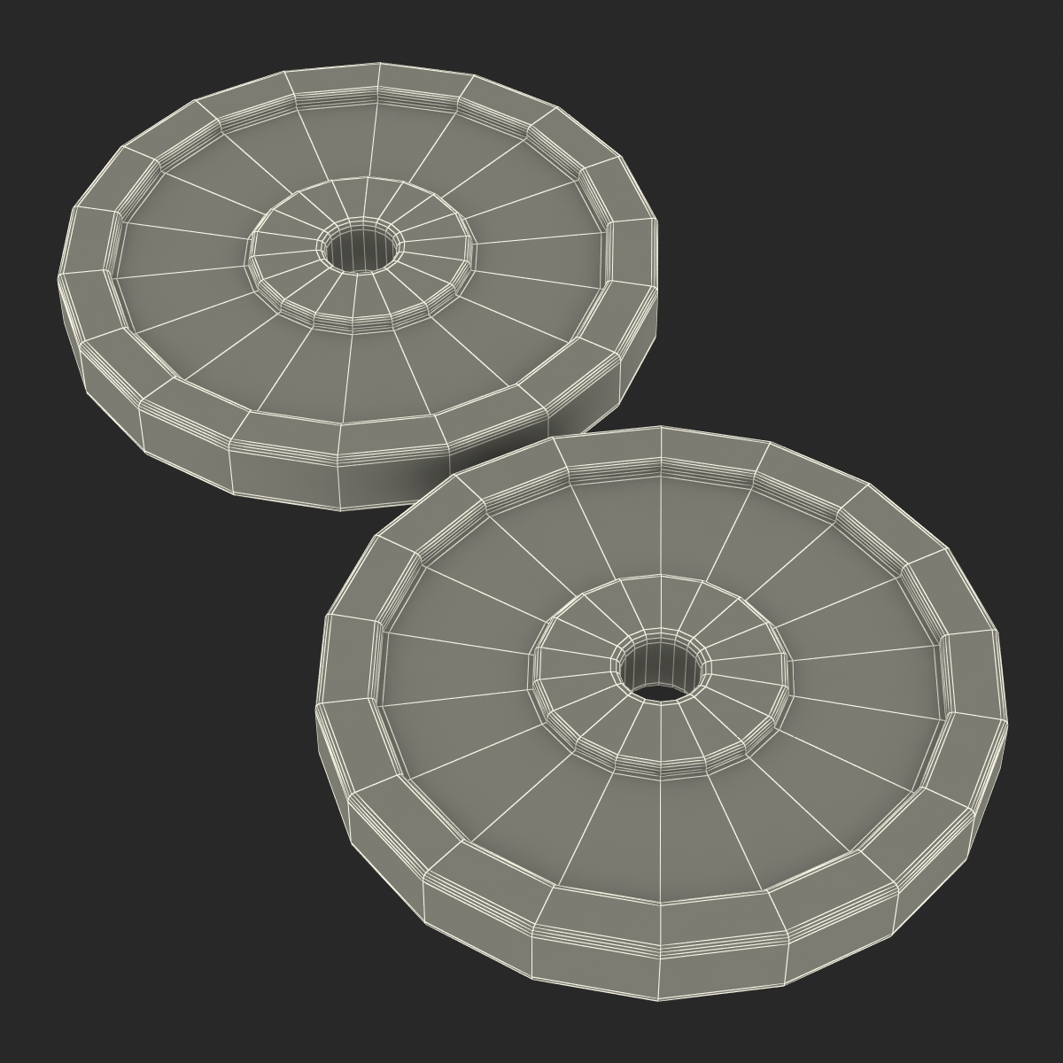 3D Barbell and Plates model