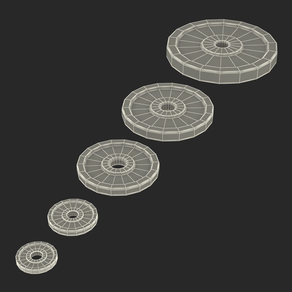 3D Barbell and Plates model