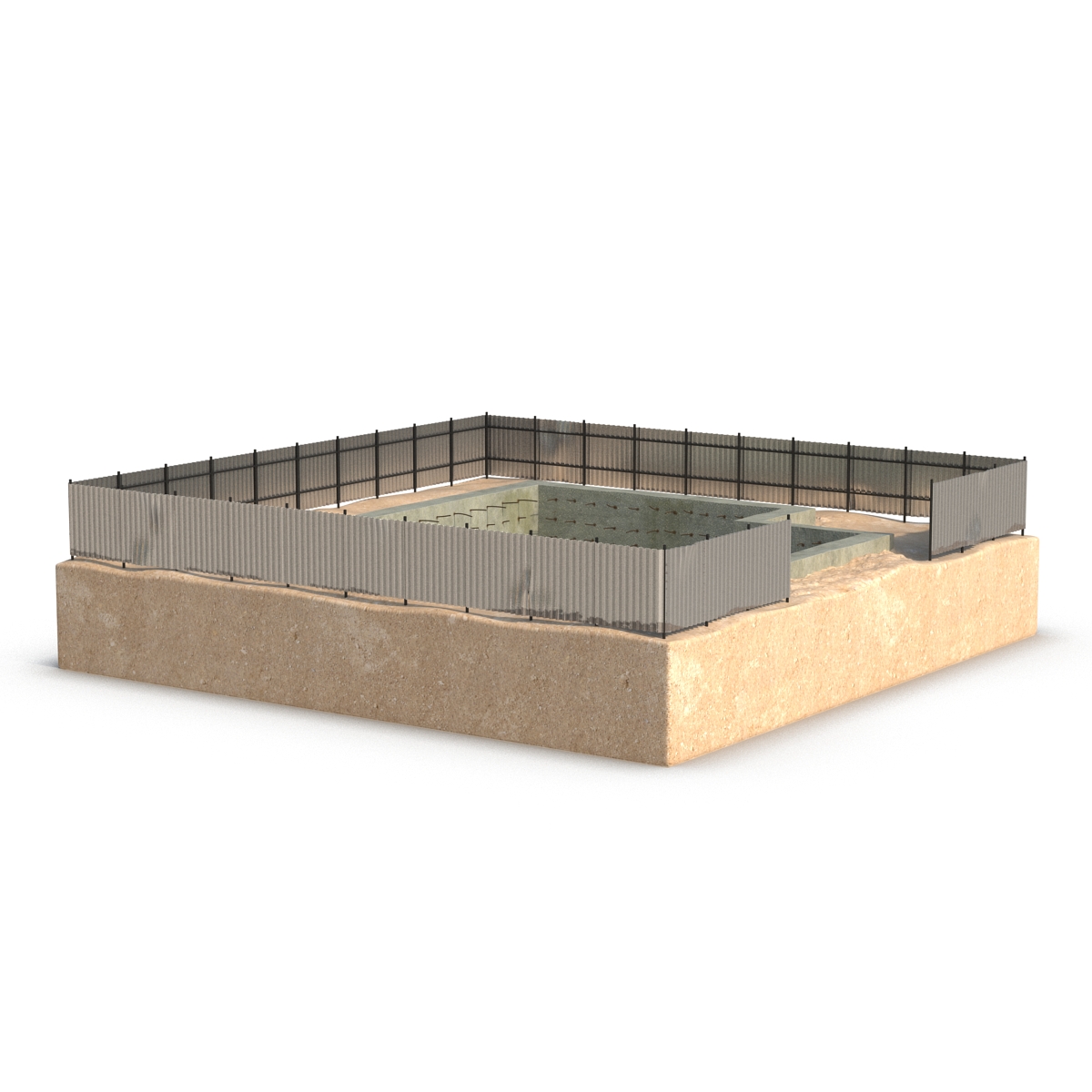 3D Construction Pit 2 model